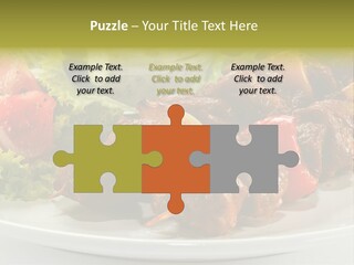 Grilled Fastfood Dinner PowerPoint Template