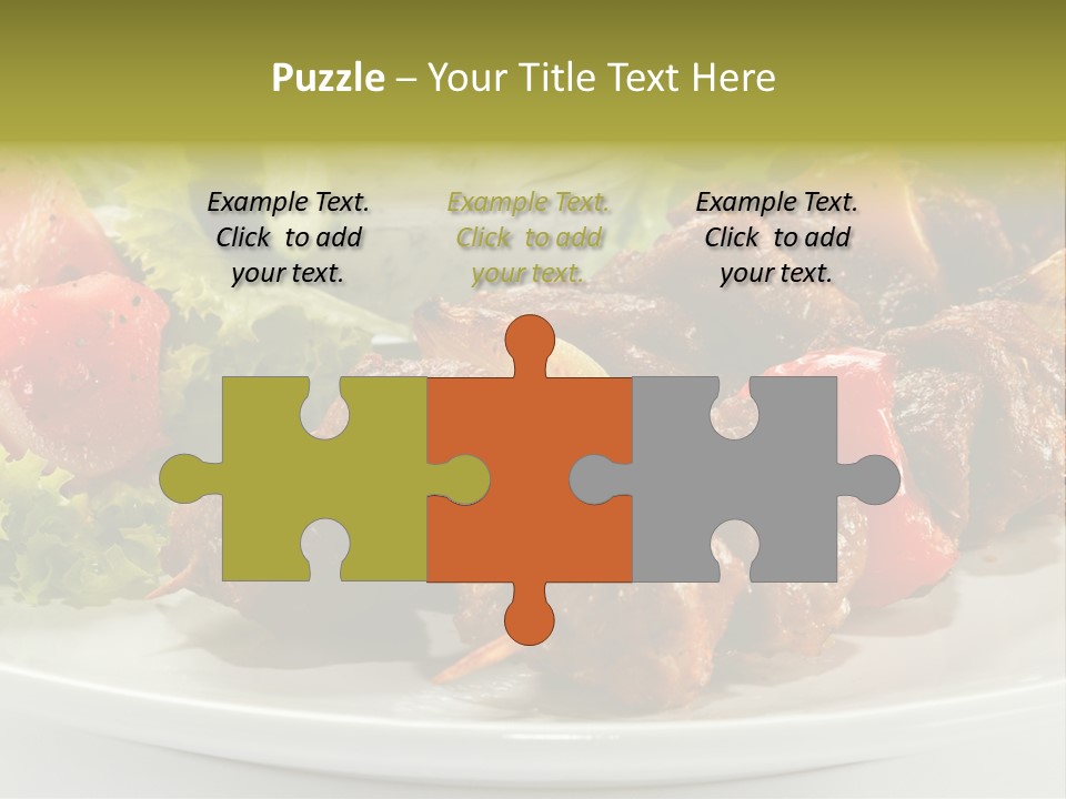 Grilled Fastfood Dinner PowerPoint Template