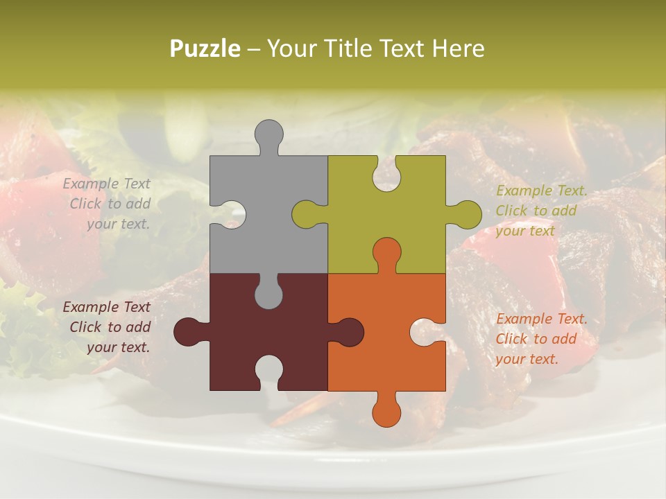 Grilled Fastfood Dinner PowerPoint Template