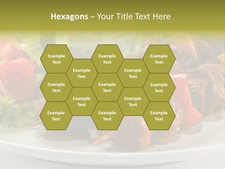 Grilled Fastfood Dinner PowerPoint Template