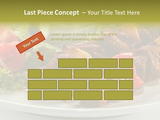 Grilled Fastfood Dinner PowerPoint Template