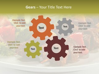 Grilled Fastfood Dinner PowerPoint Template