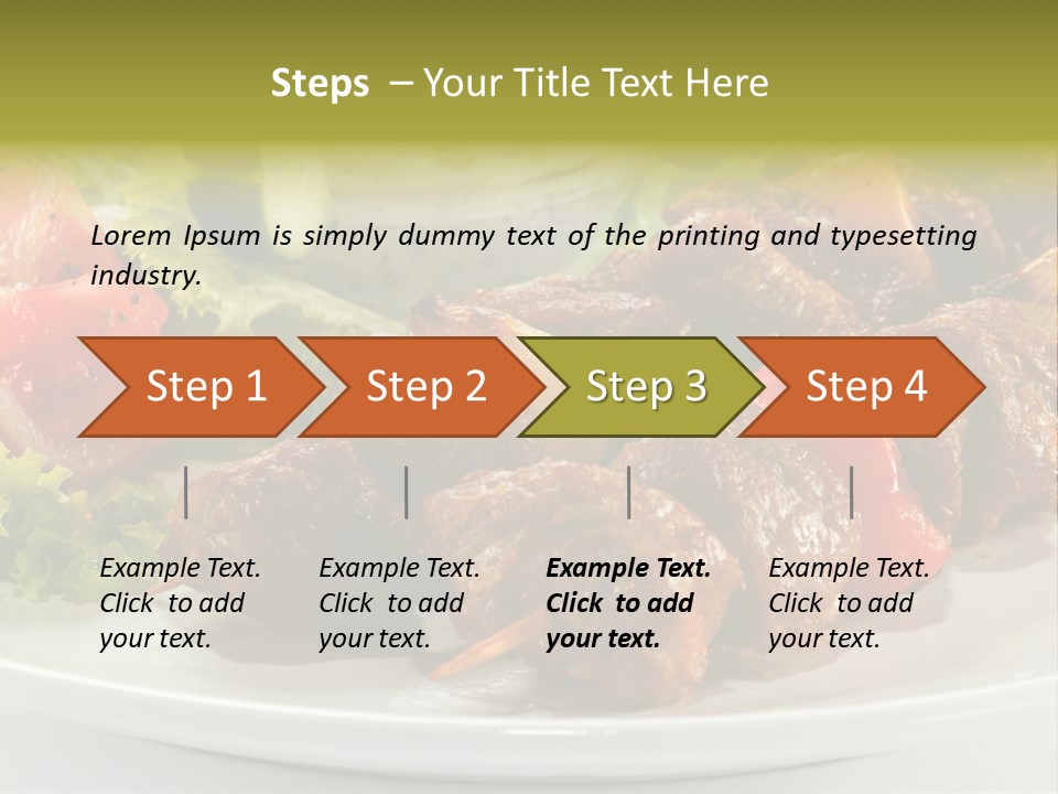 Grilled Fastfood Dinner PowerPoint Template