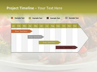 Grilled Fastfood Dinner PowerPoint Template