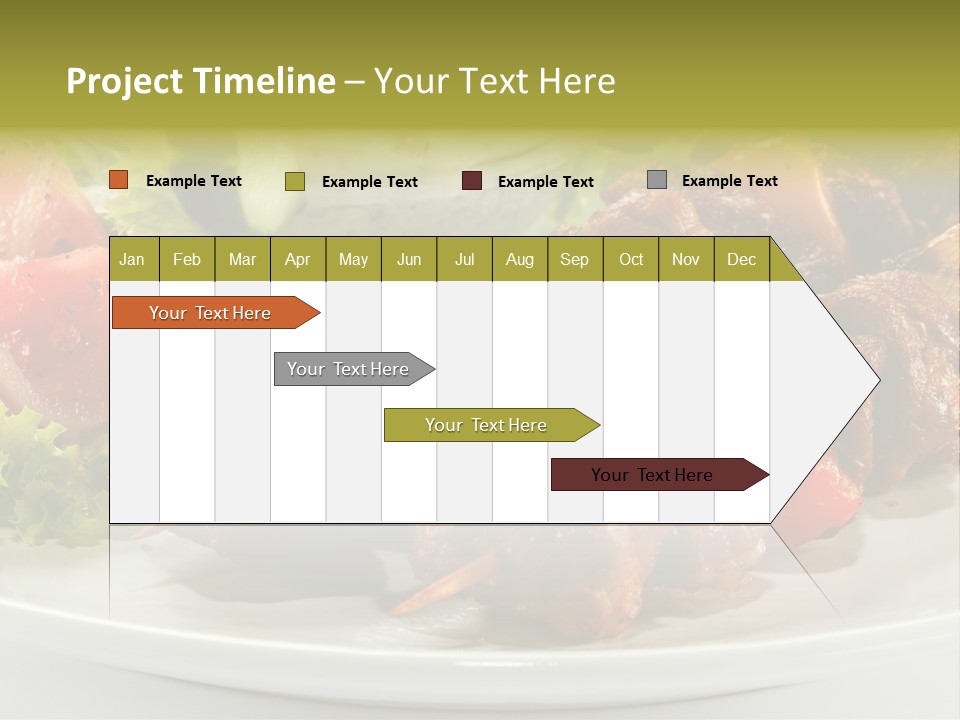 Grilled Fastfood Dinner PowerPoint Template