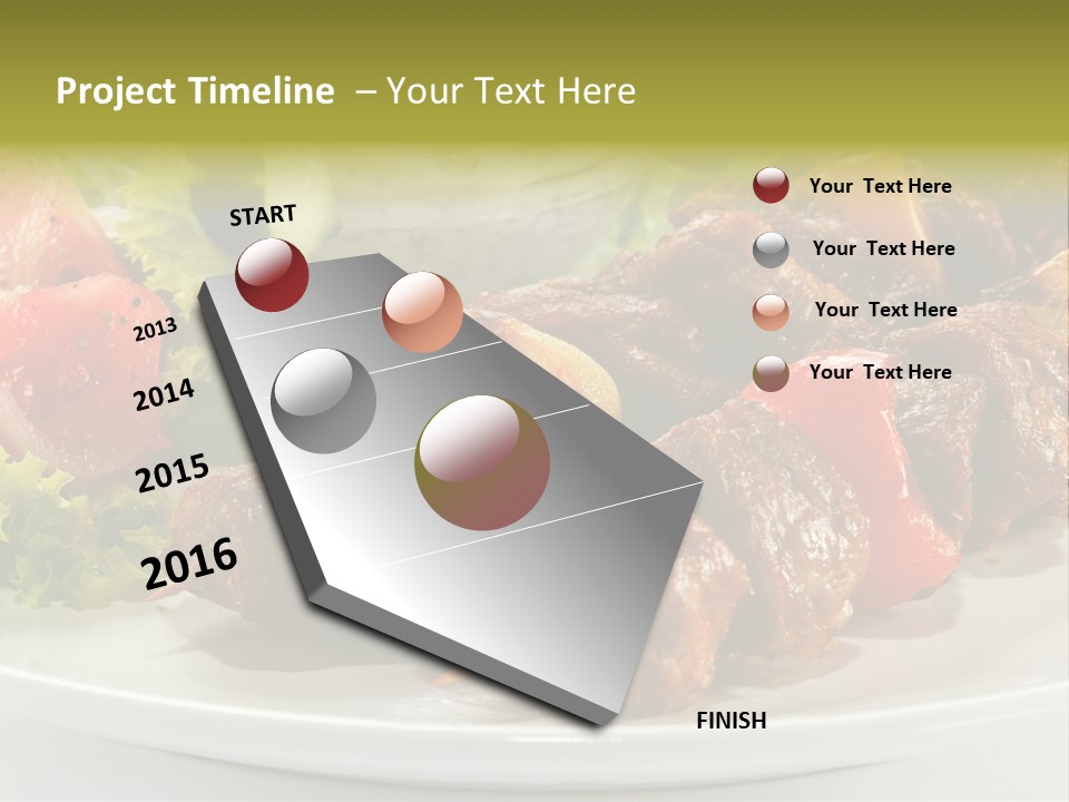 Grilled Fastfood Dinner PowerPoint Template
