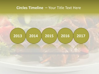 Grilled Fastfood Dinner PowerPoint Template