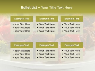 Grilled Fastfood Dinner PowerPoint Template