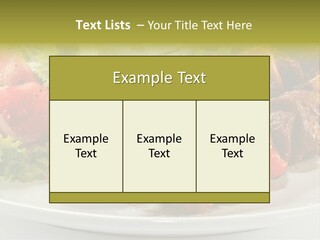 Grilled Fastfood Dinner PowerPoint Template