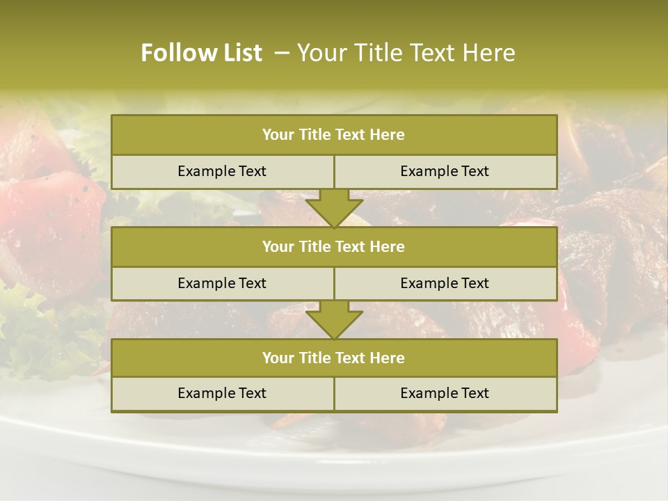 Grilled Fastfood Dinner PowerPoint Template