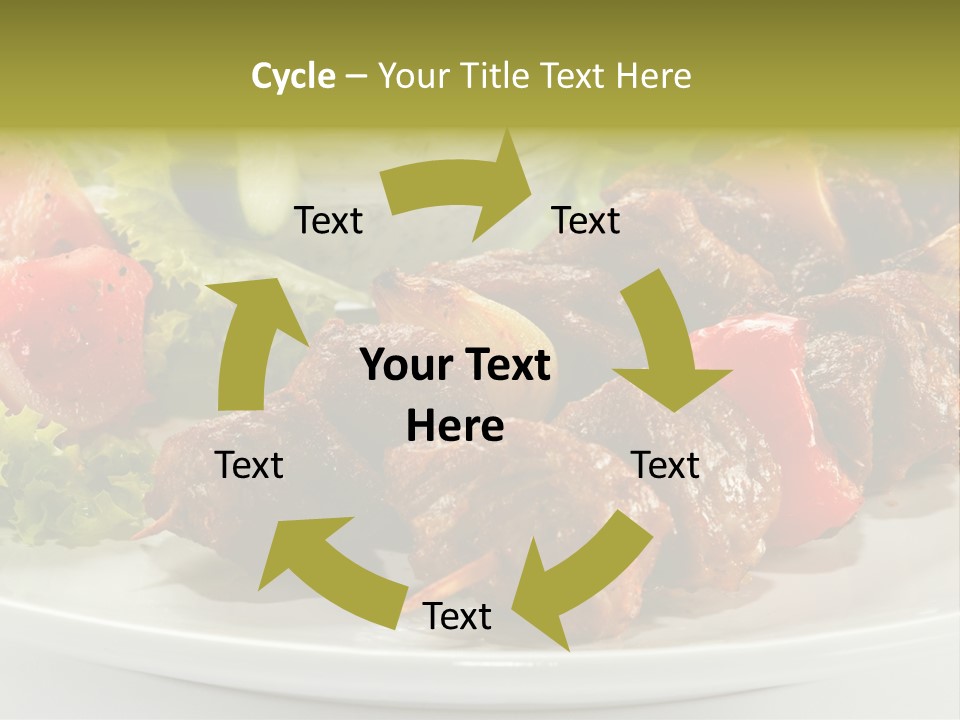 Grilled Fastfood Dinner PowerPoint Template