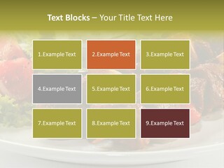 Grilled Fastfood Dinner PowerPoint Template