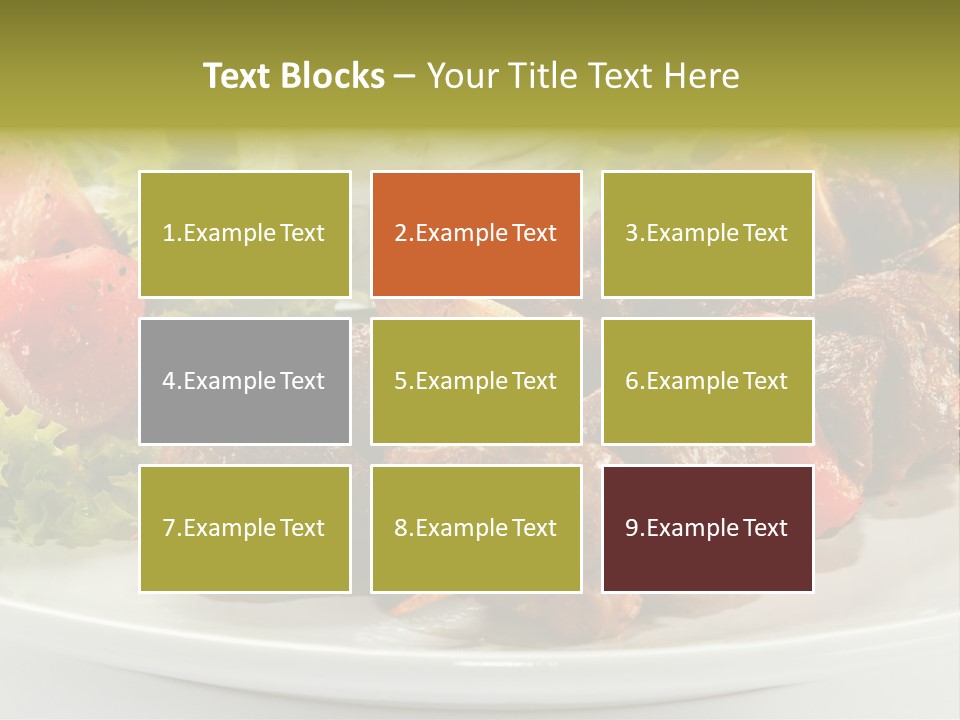 Grilled Fastfood Dinner PowerPoint Template