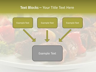 Grilled Fastfood Dinner PowerPoint Template