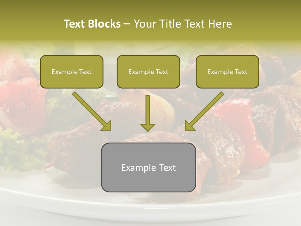 Grilled Fastfood Dinner PowerPoint Template