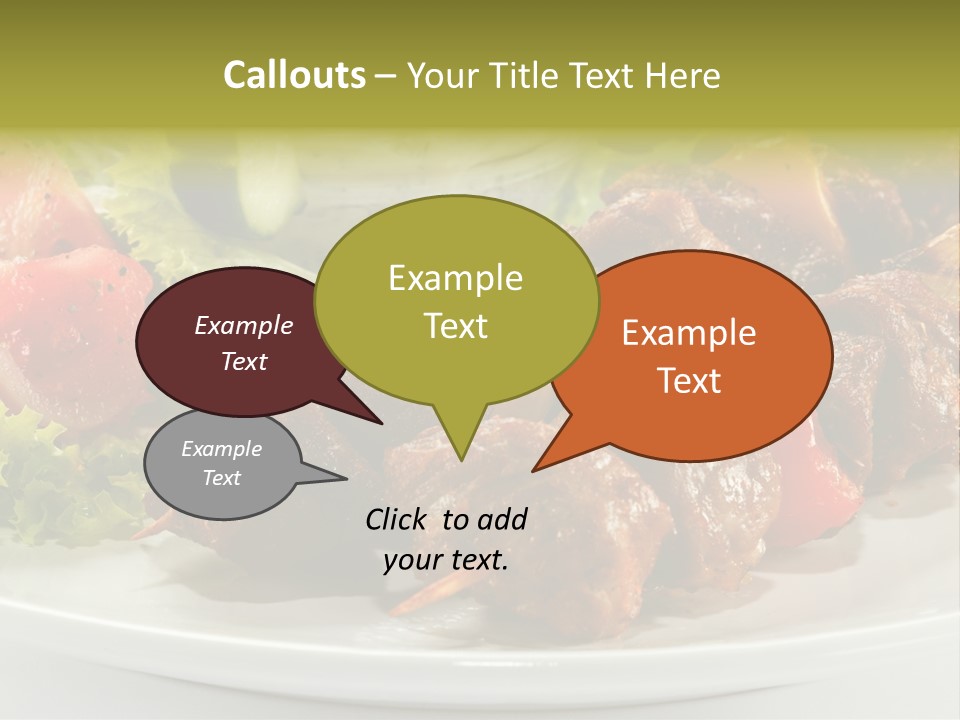 Grilled Fastfood Dinner PowerPoint Template