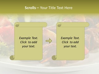 Grilled Fastfood Dinner PowerPoint Template