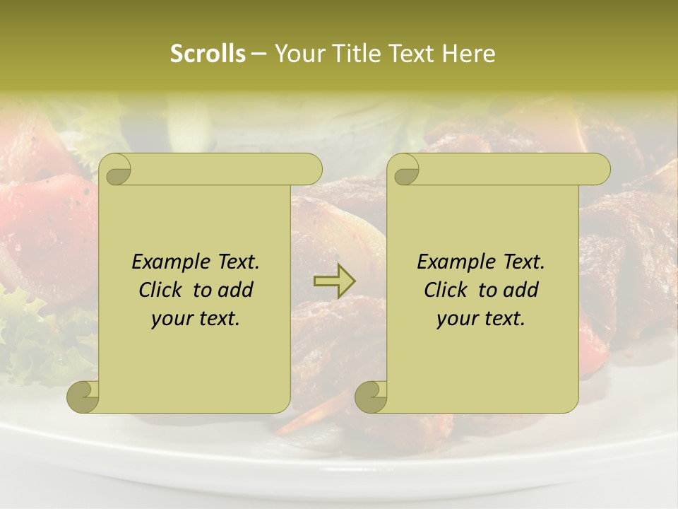 Grilled Fastfood Dinner PowerPoint Template