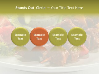 Grilled Fastfood Dinner PowerPoint Template