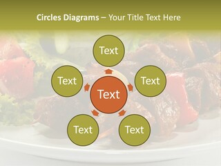 Grilled Fastfood Dinner PowerPoint Template