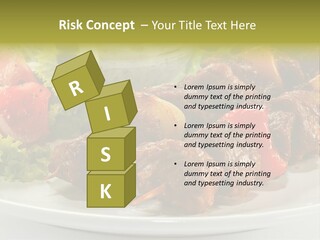 Grilled Fastfood Dinner PowerPoint Template