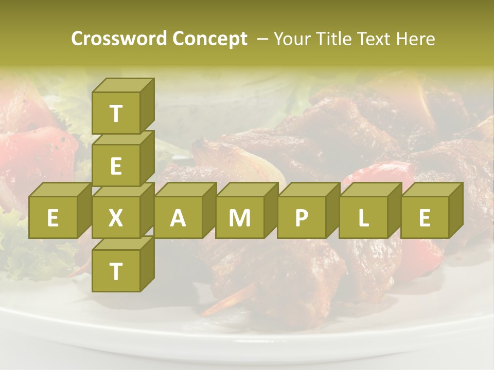 Grilled Fastfood Dinner PowerPoint Template