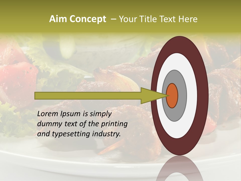 Grilled Fastfood Dinner PowerPoint Template