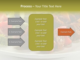 Grilled Fastfood Dinner PowerPoint Template