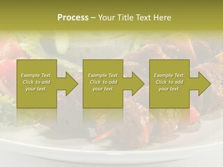 Grilled Fastfood Dinner PowerPoint Template