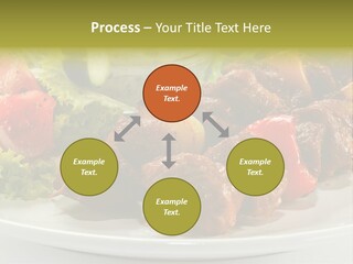 Grilled Fastfood Dinner PowerPoint Template