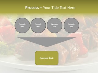 Grilled Fastfood Dinner PowerPoint Template