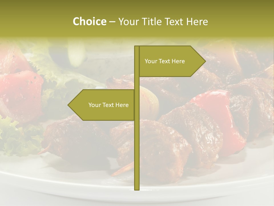 Grilled Fastfood Dinner PowerPoint Template