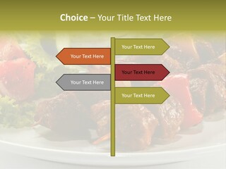 Grilled Fastfood Dinner PowerPoint Template