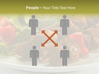 Grilled Fastfood Dinner PowerPoint Template