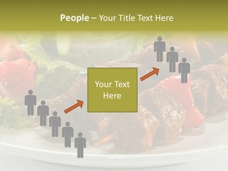 Grilled Fastfood Dinner PowerPoint Template