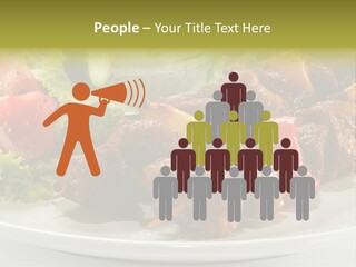 Grilled Fastfood Dinner PowerPoint Template