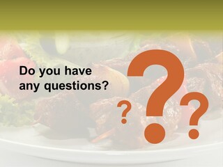 Grilled Fastfood Dinner PowerPoint Template