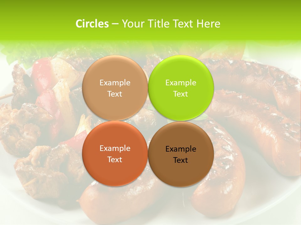 Bbq Fast Cucumber PowerPoint Template
