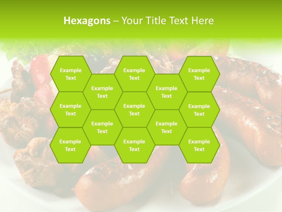 Bbq Fast Cucumber PowerPoint Template