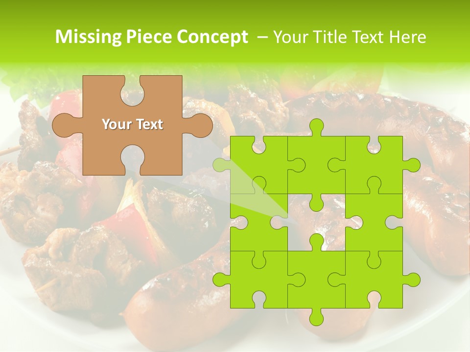 Bbq Fast Cucumber PowerPoint Template