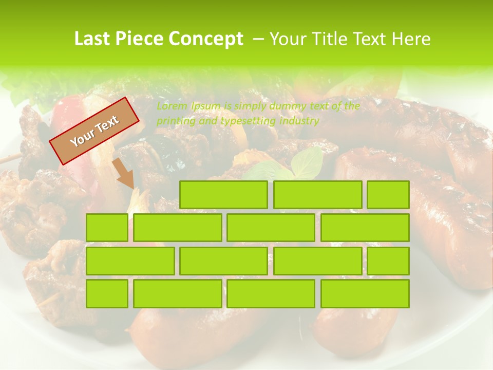 Bbq Fast Cucumber PowerPoint Template