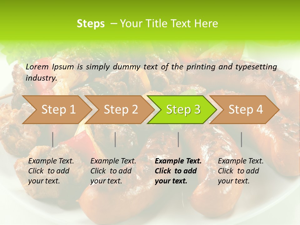 Bbq Fast Cucumber PowerPoint Template