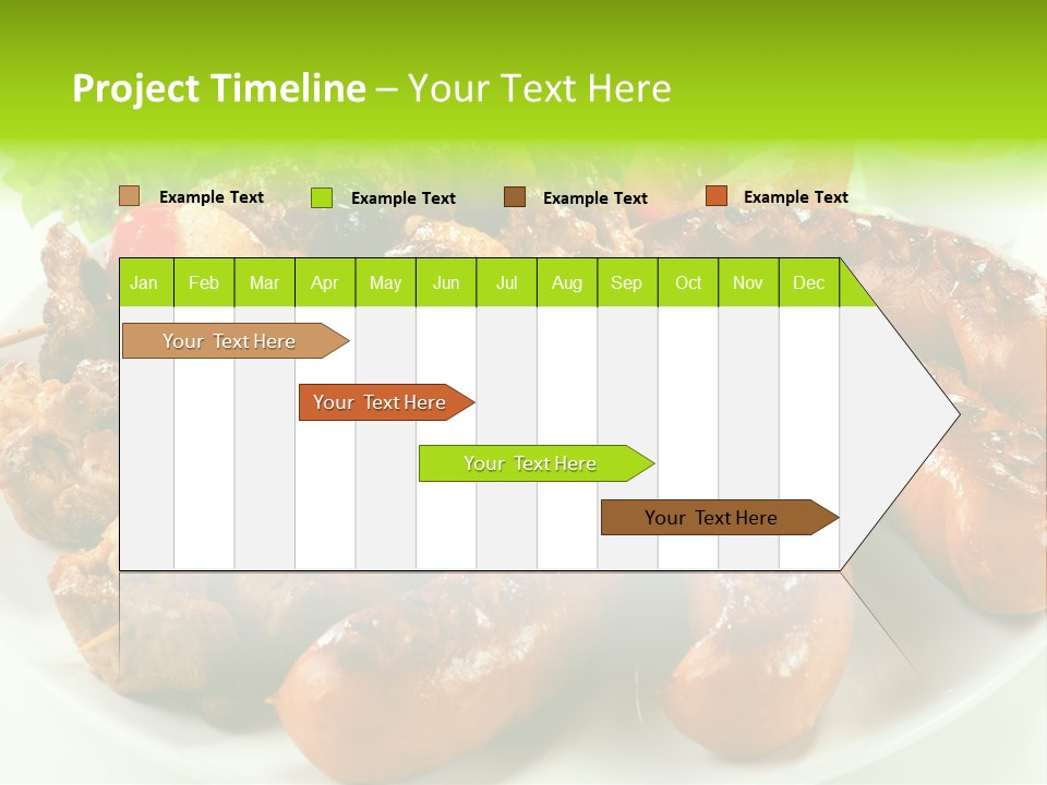Bbq Fast Cucumber PowerPoint Template