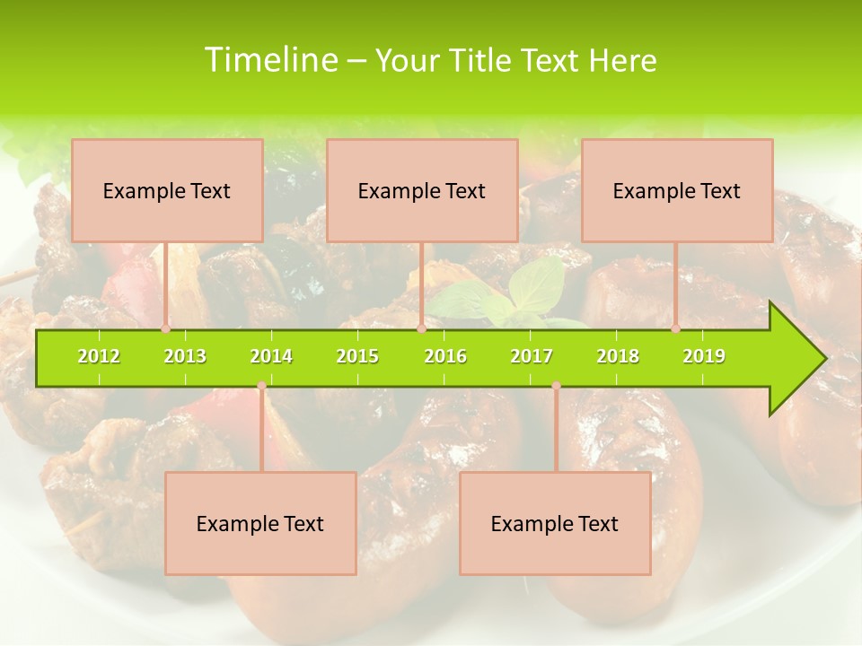 Bbq Fast Cucumber PowerPoint Template