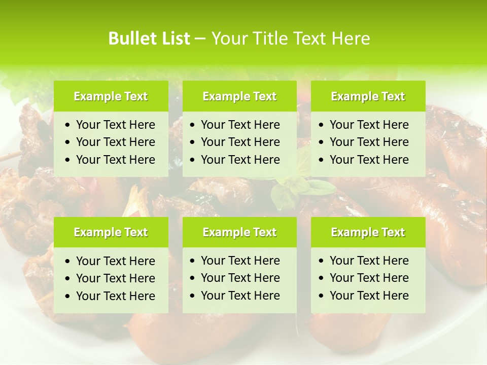 Bbq Fast Cucumber PowerPoint Template