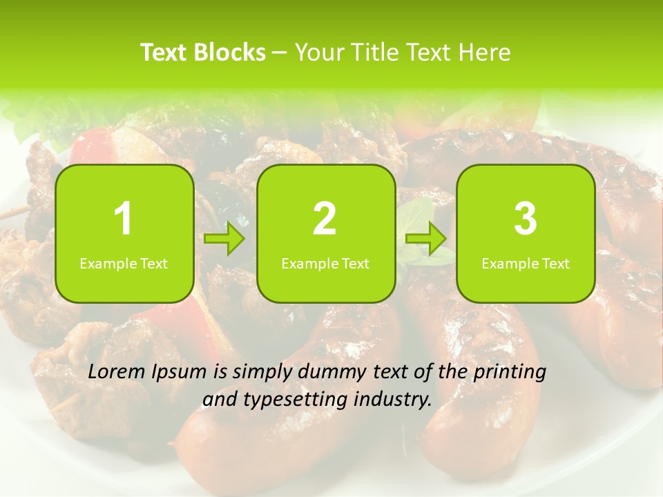 Bbq Fast Cucumber PowerPoint Template