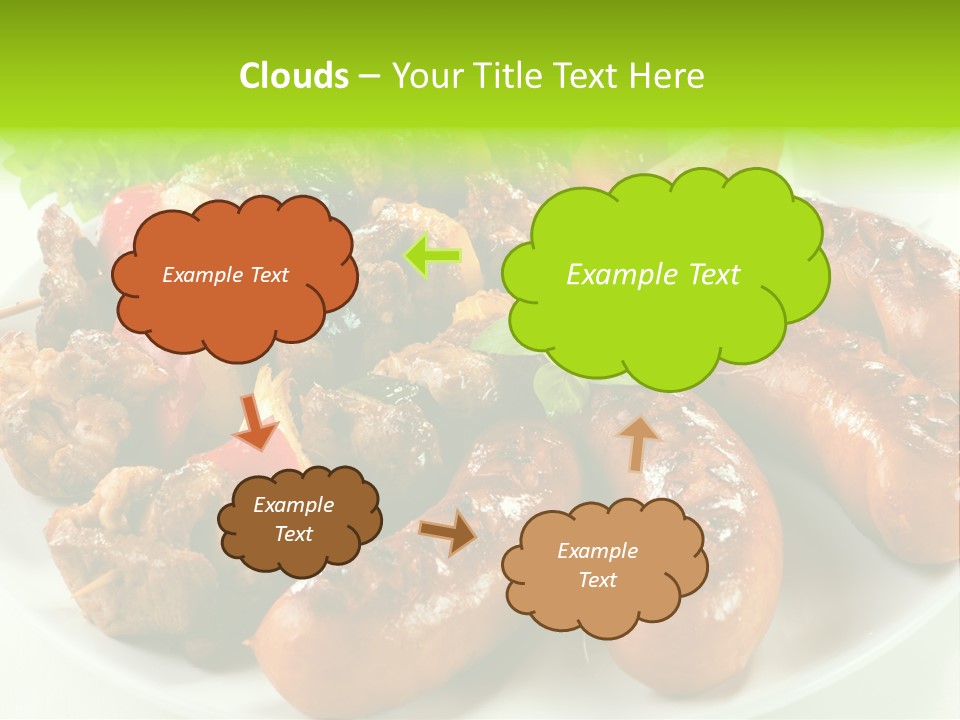 Bbq Fast Cucumber PowerPoint Template