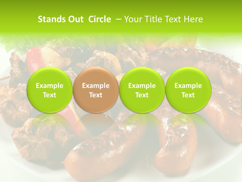 Bbq Fast Cucumber PowerPoint Template