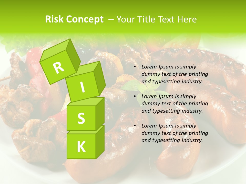 Bbq Fast Cucumber PowerPoint Template