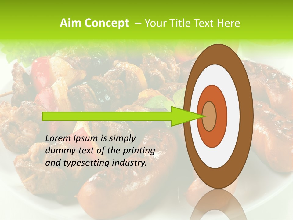 Bbq Fast Cucumber PowerPoint Template